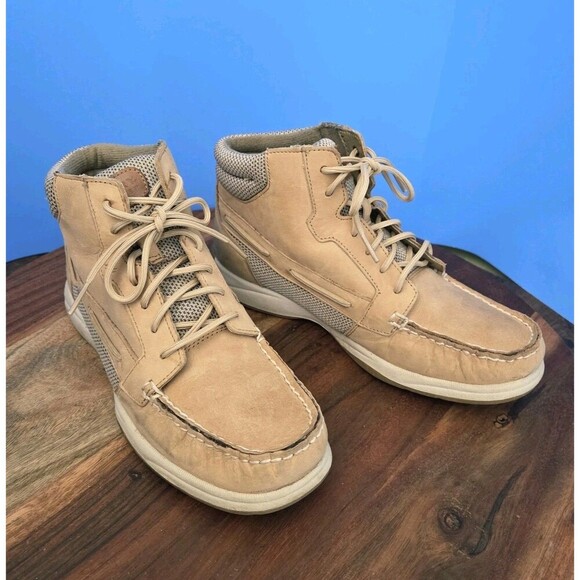 Sperry Top-Sider Langley Boots Ankle Women's 8.0 Linen/Tan #93461 - Picture 10 of 11